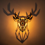 Glow Vägglampa Deer Svart