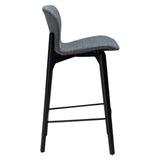 Paragon Barstol Pebble Grey Bouclé, Black 68 cm