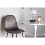 Hamden, Eva Rund matgrupp Silver, Vit, ⌀80