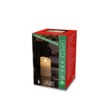 Vaxljus gräddvitt, varmvit LED timer 5h 2xD Dekorationsljus El 8,8x13,4 cm