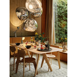 Slab Matstol Upholstered Natural