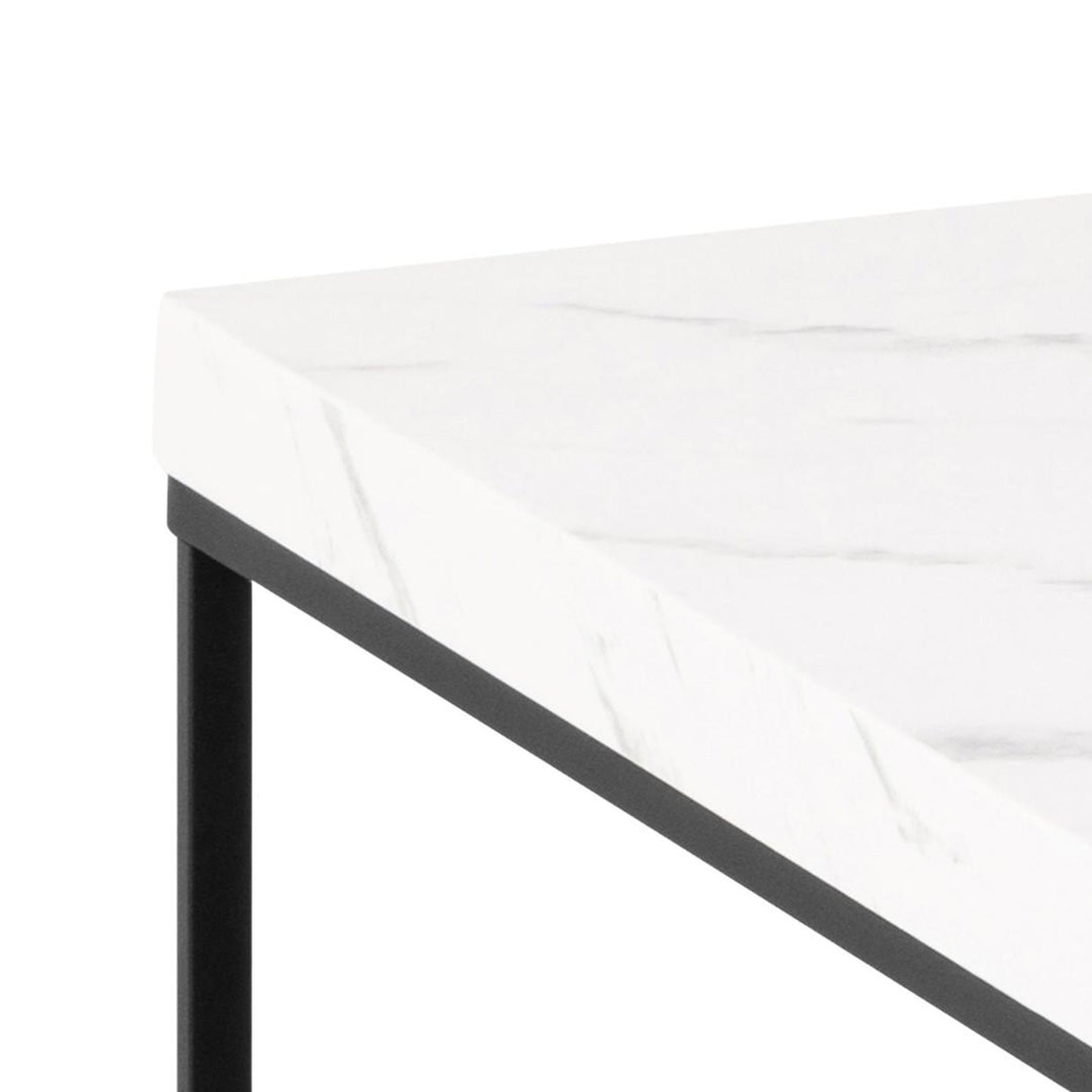 Barossa Soffbord 45x110x55 cm Vit Carrara