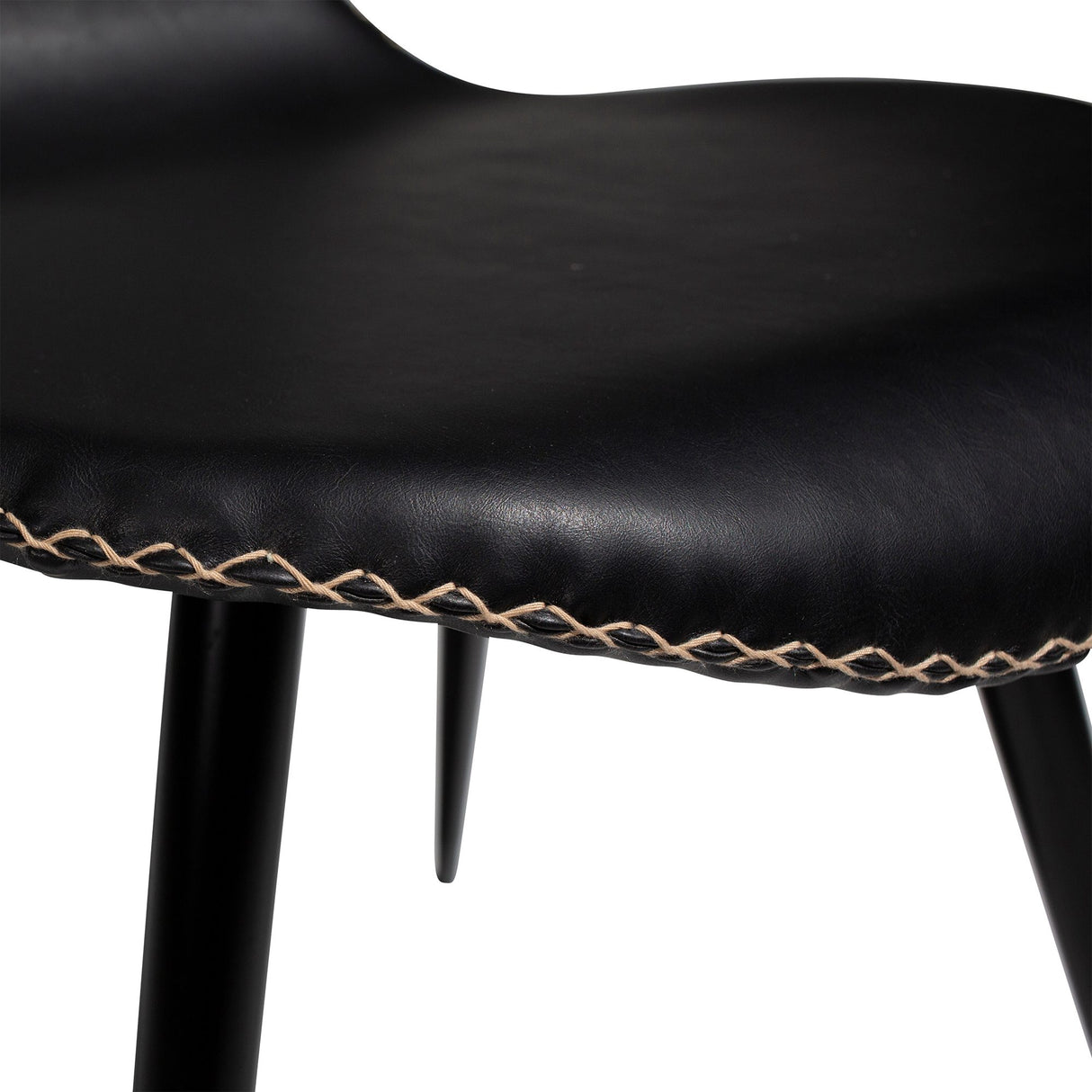 Dolphin Stol Vintage Black Art.Leather, Black