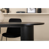 Bianca, Muce Oval matgrupp Svart, Svart, 200 x 90