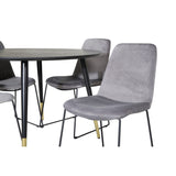 Dipp, Muce Rund matgrupp Svart,Grå, Svart,Guld, ⌀115