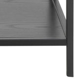 Seaford Konsolbord 79x100x35 cm Svart aska