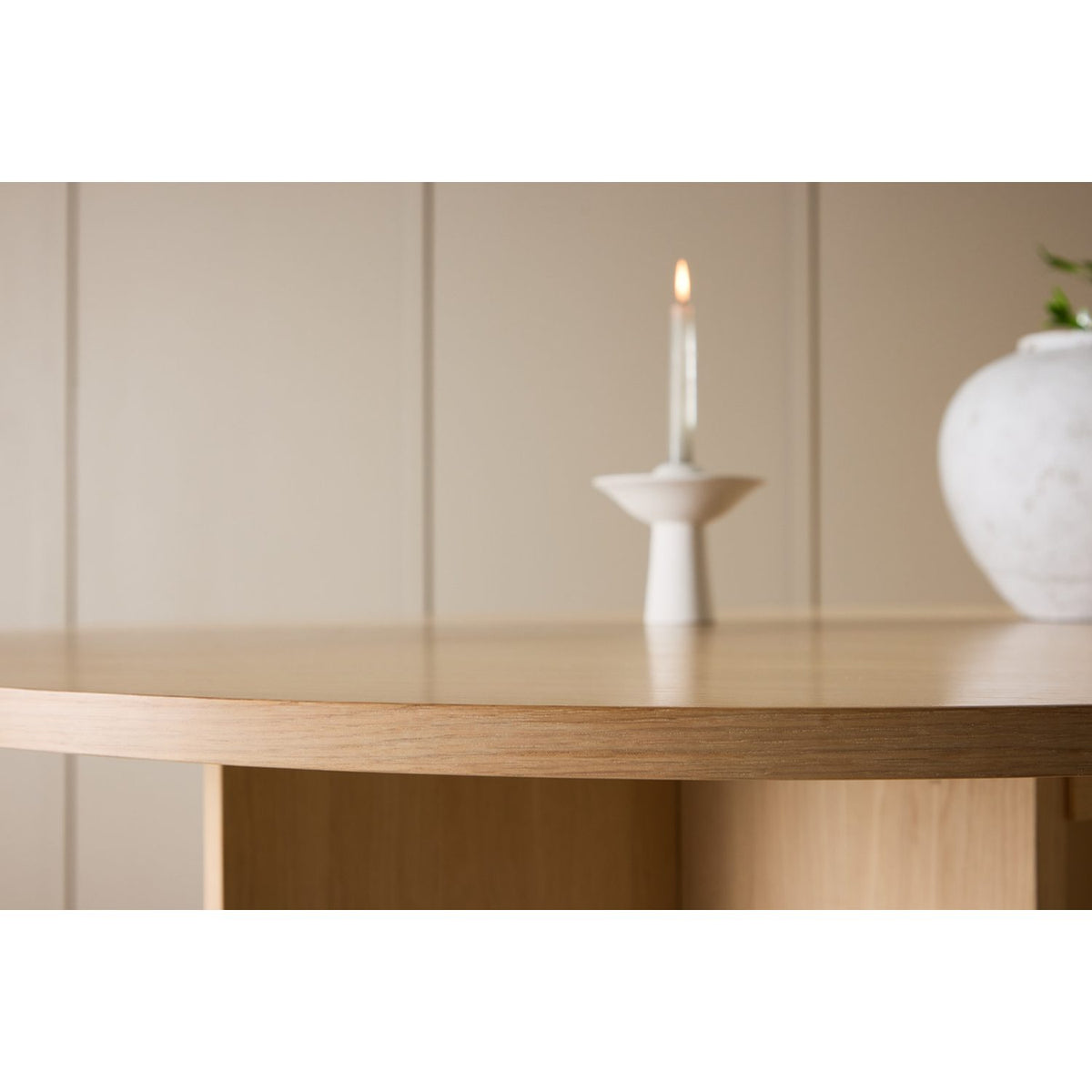 Strada Rektangulärt matbord Vitlasyr, MDF, ⌀120