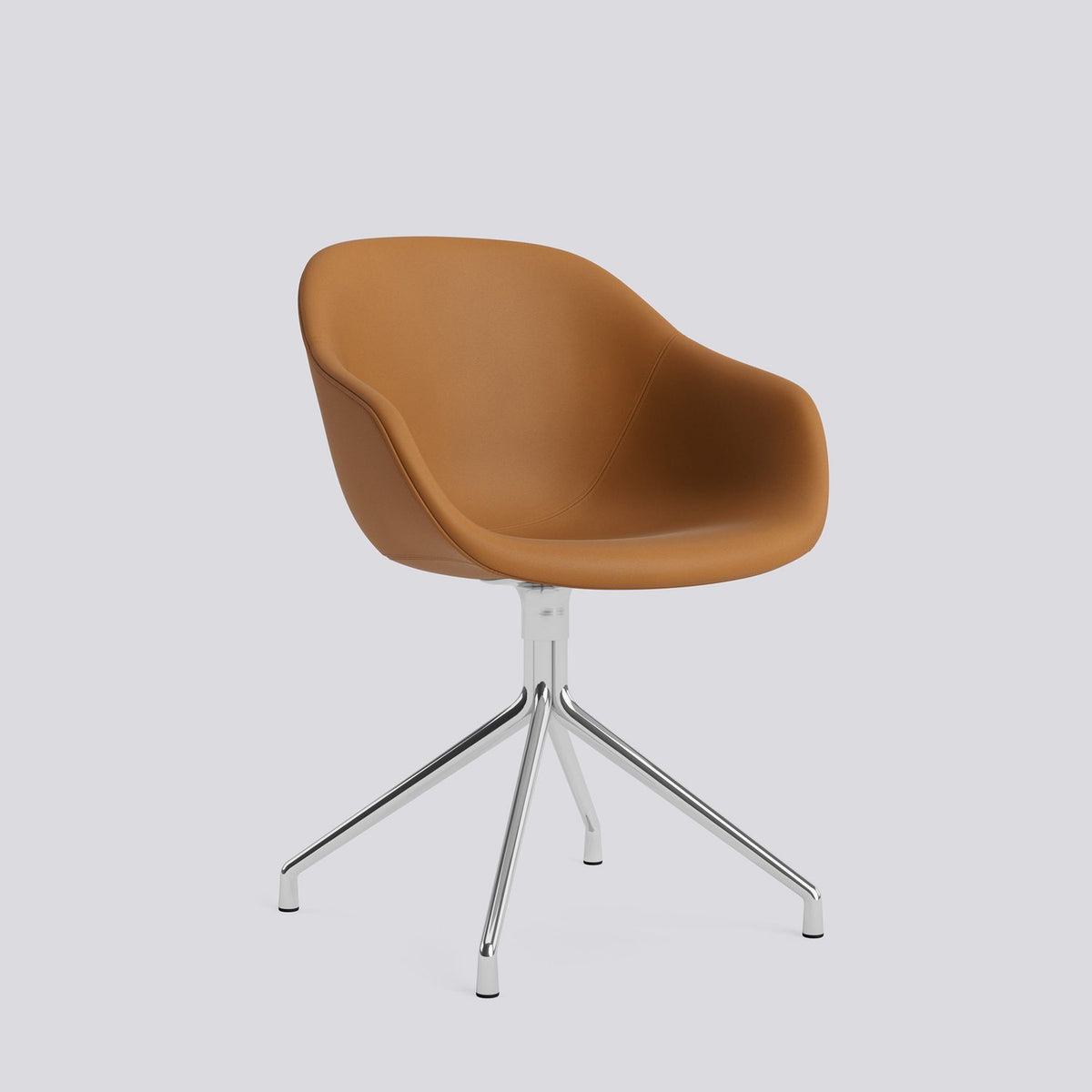 AAC 221 Stol Sense Cognac, polerad aluminium