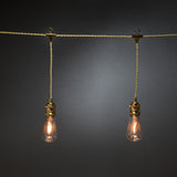 E27 8 Amber LED Guldkabel Dimmer Ljusslinga Inomhus