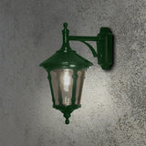 Virgo E27 Vägglampa Ute Grön