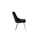 Velvet Deluxe Matstol Guld