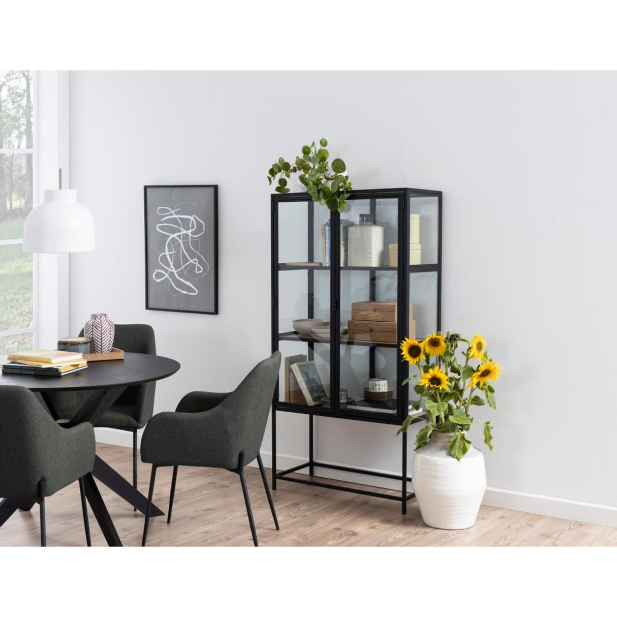 Duncan Matbord 75x105x105 cm Svart