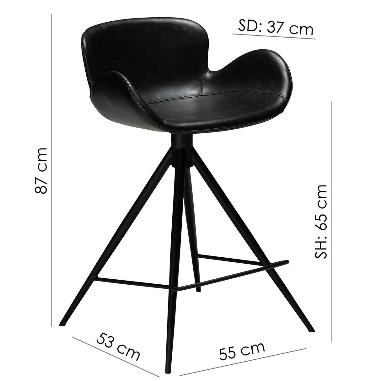 Gaia Barstol Vintage Light Brown