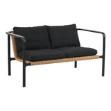 Motty 2-sits Soffa 140x76 cm Svart/Teddy Black