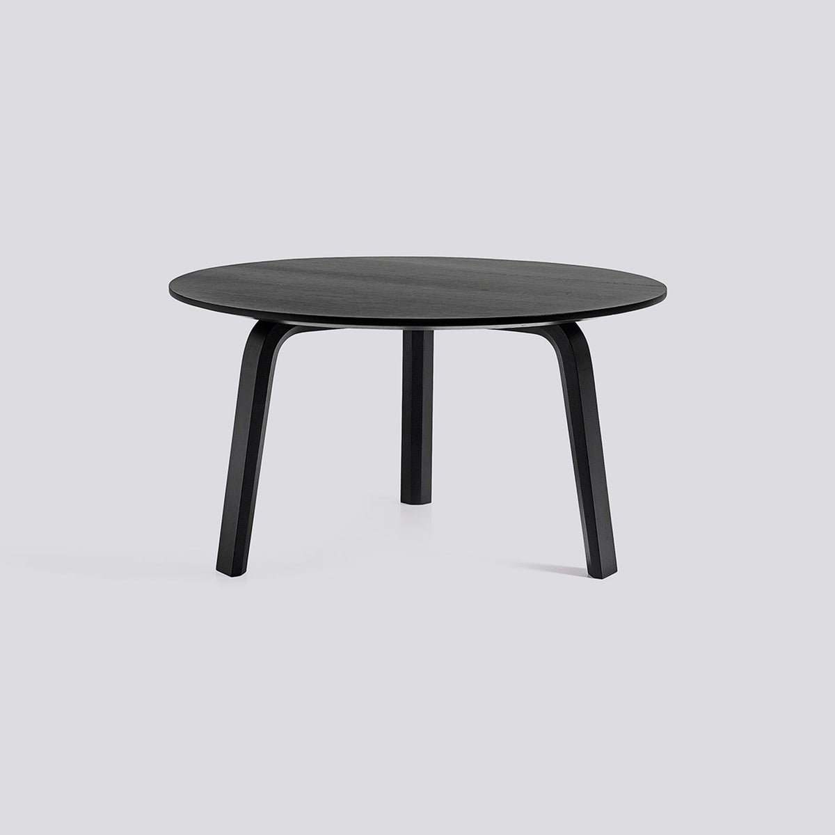 Bella Ø60 × H32 cm Soffbord Black – ek med vattenbaserad lack