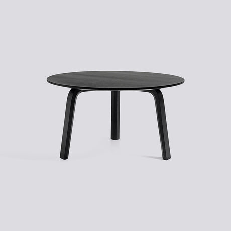 Bella Ø60 × H32 cm Soffbord Black – ek med vattenbaserad lack