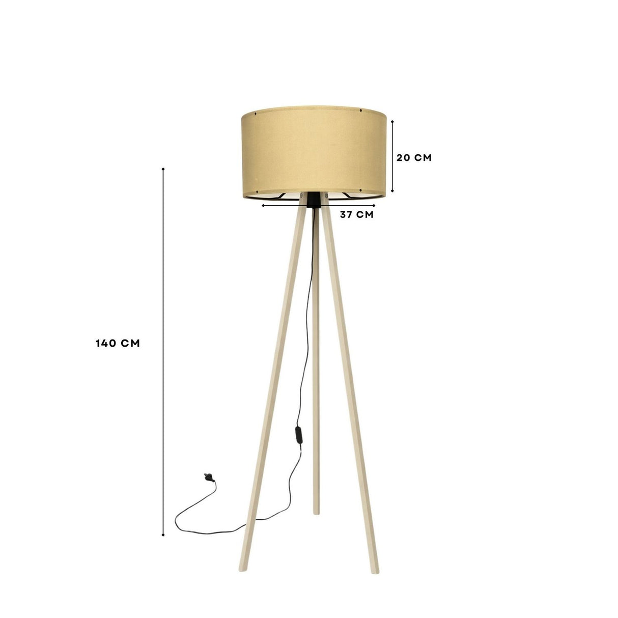 Kyoto (38 x 140 cm) Golvlampa Beige ek