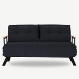 Apia 2-sits (25 x 134 x 121 cm) 2-sits bäddsoffa Svart