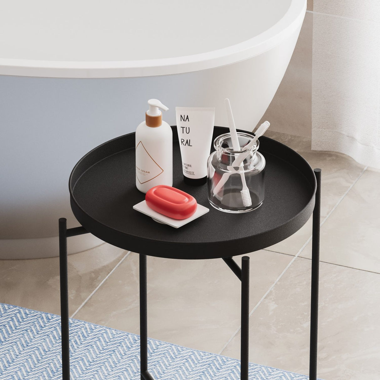 Adelaide Sidobord Svart