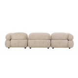 Mika 3-sitssoffa Beige, Silver