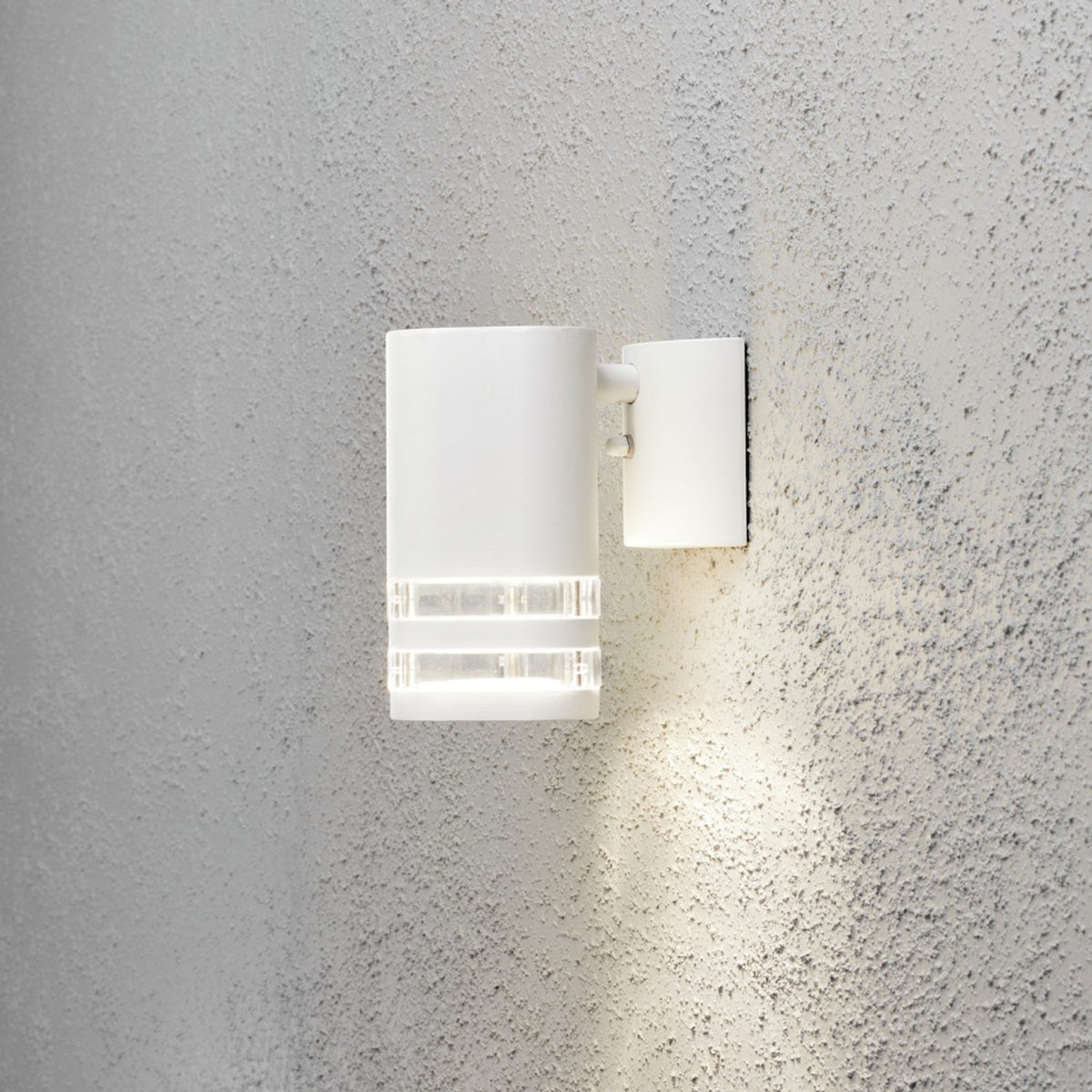 Modena GU10 Ned Transparent Vägglampa Ute Vit, 15.5 cm