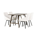Kaseidon, Rosie Rektangulär matgrupp Beige,Svart, Mörkbrun, 120 x 80