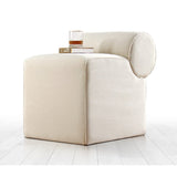 Linburg Puff (53 x 49 x 53 cm) Creme Sittpuff