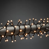 Cluster Frostad LED Svart kabel 30V/IP44 Ljusslinga Ute 32.98m, Amber