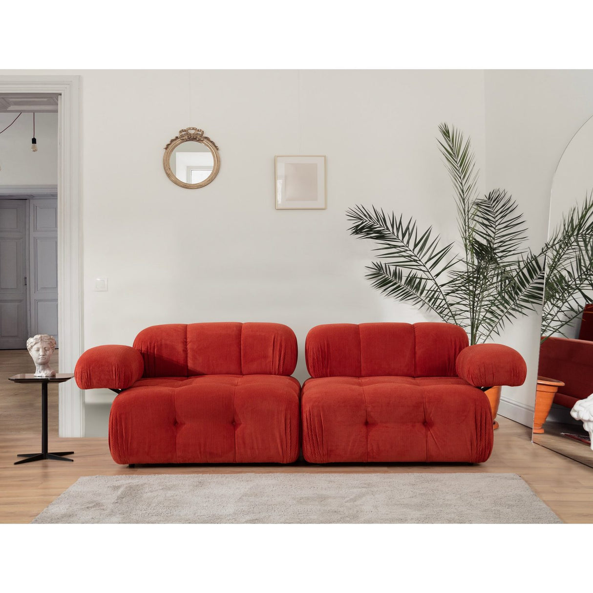 Doblo 2-sits (200 x 100 x 80 cm) 2-sitssoffa Röd