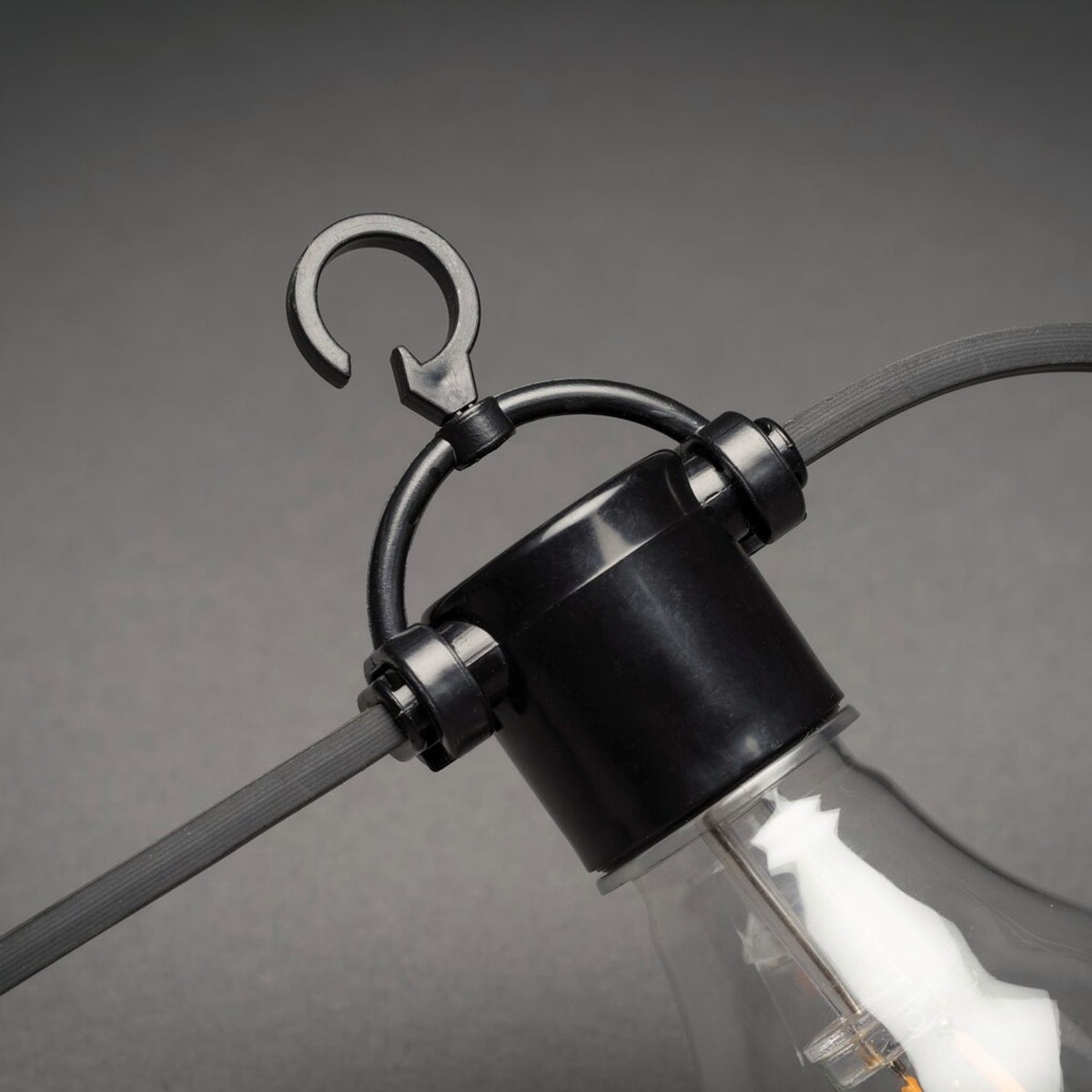 för slingor med platt kabel 10-pack Hängare för Ljusslinga