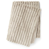 Stripy Pläd Taupe