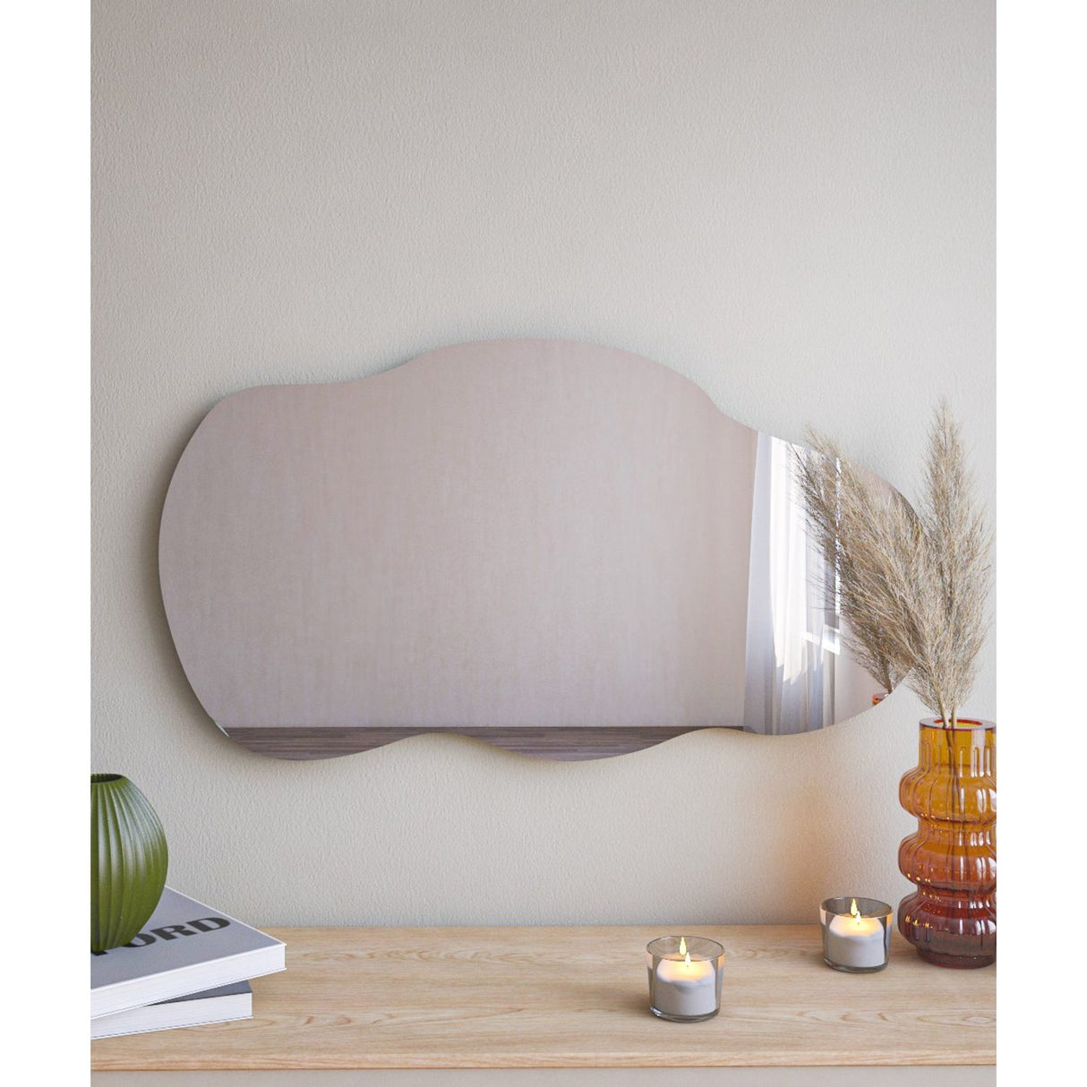 Cusco (40 x 72 x 2,2 cm) Svart Spegel