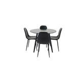 Plaza, Polar Rund matgrupp Svart, Svart, 4st