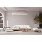 Addis Abeba Oak (170-280 x 98 x 78 cm) Hörnsoffa Vit, Vänster