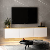 Reykjavik (160 x 35 x 32 cm) vit ek TV-bänk