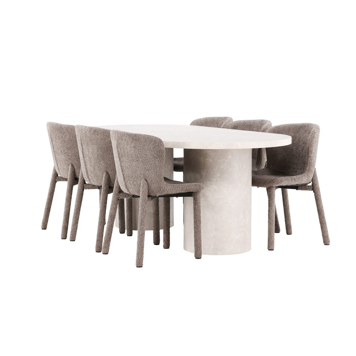 Narvik, Astoria Oval matgrupp Brun, Beige, 200 x 100