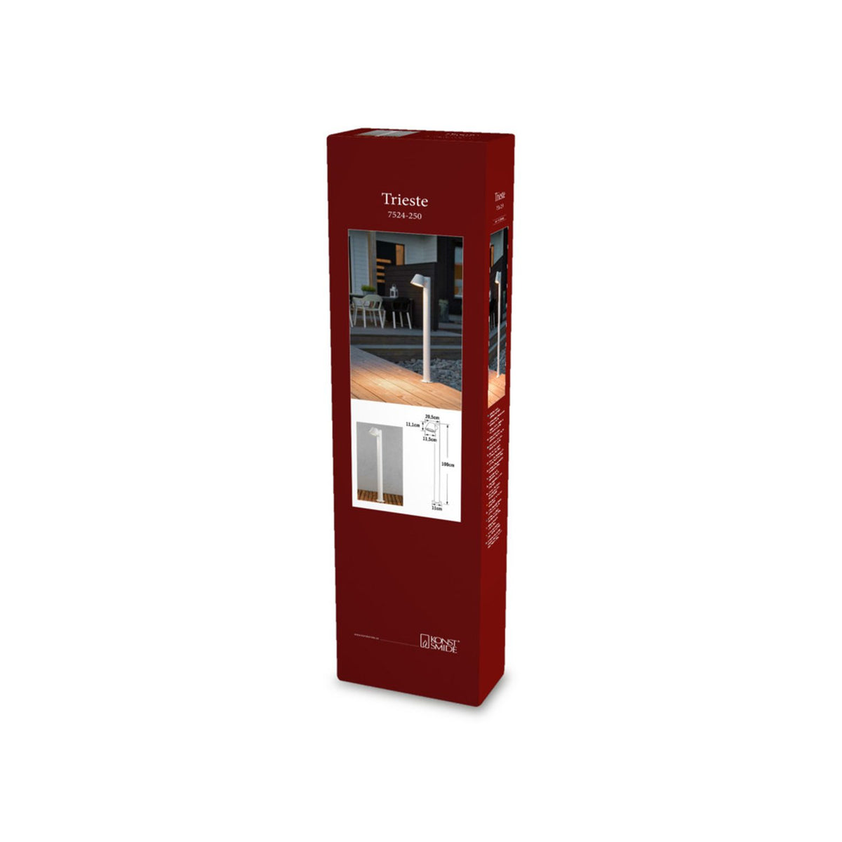 Trieste GU10 100 cm Pollare Vit