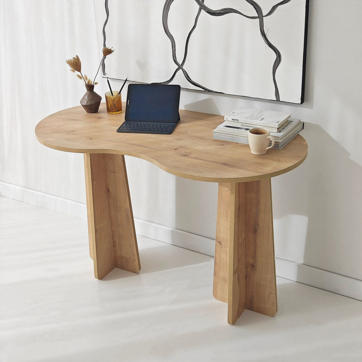 Nicosia (120 x 75 x 60 cm) Skrivbord Sapphire Oak