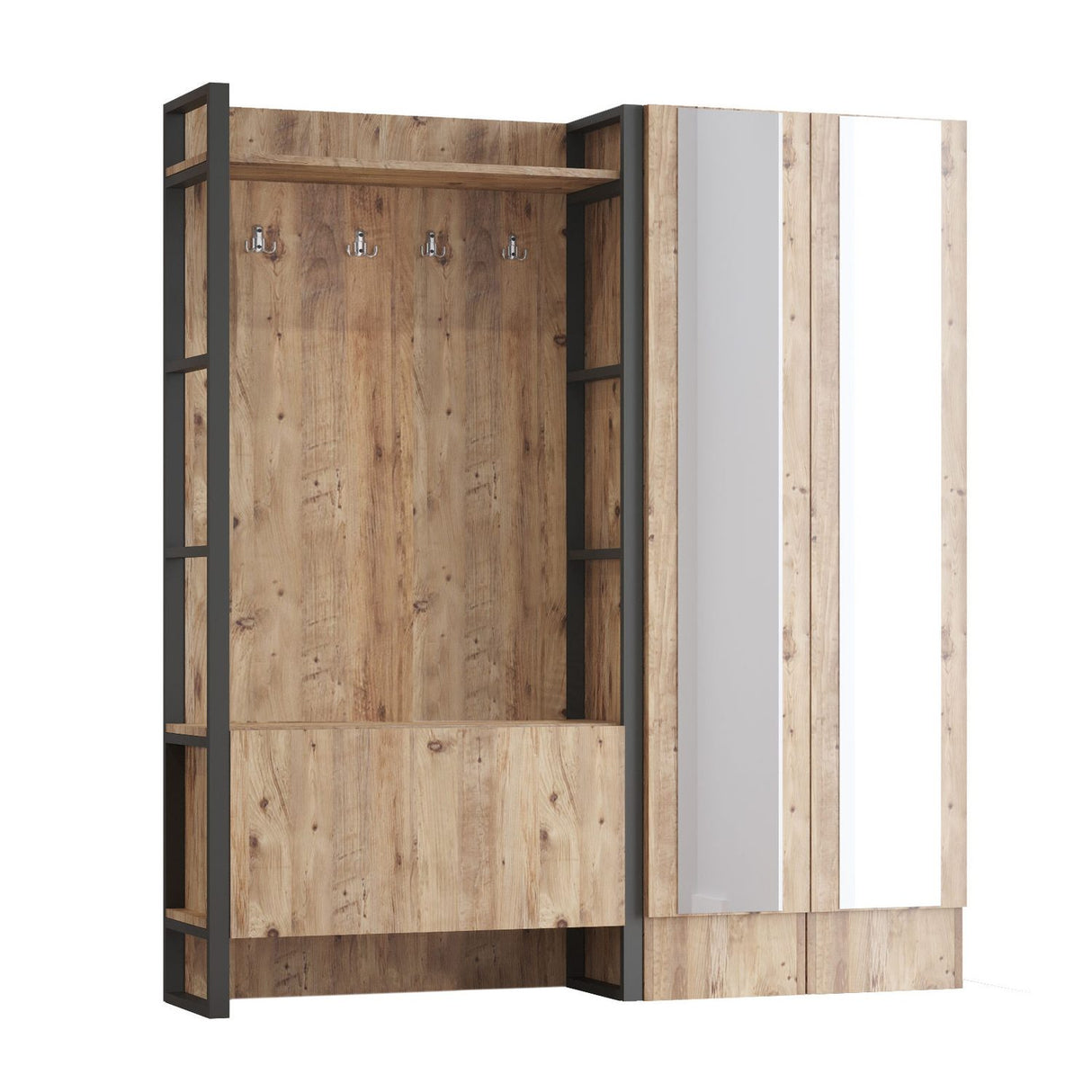 Harare Plus (90 x 180 x 34 cm) Atlantisk tall Hallstativ