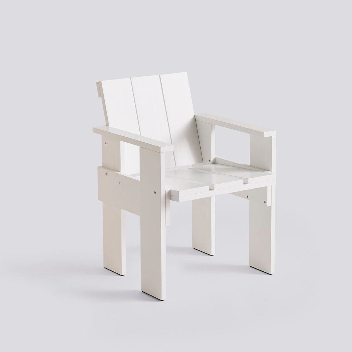 Crate Stol White – massiv furu med vattenbaserad lack