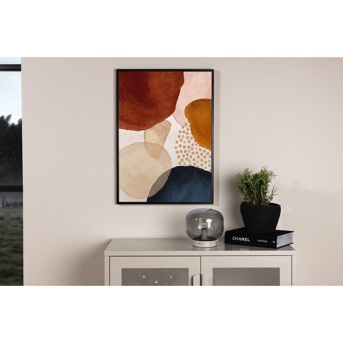 Cirklar Poster Beige