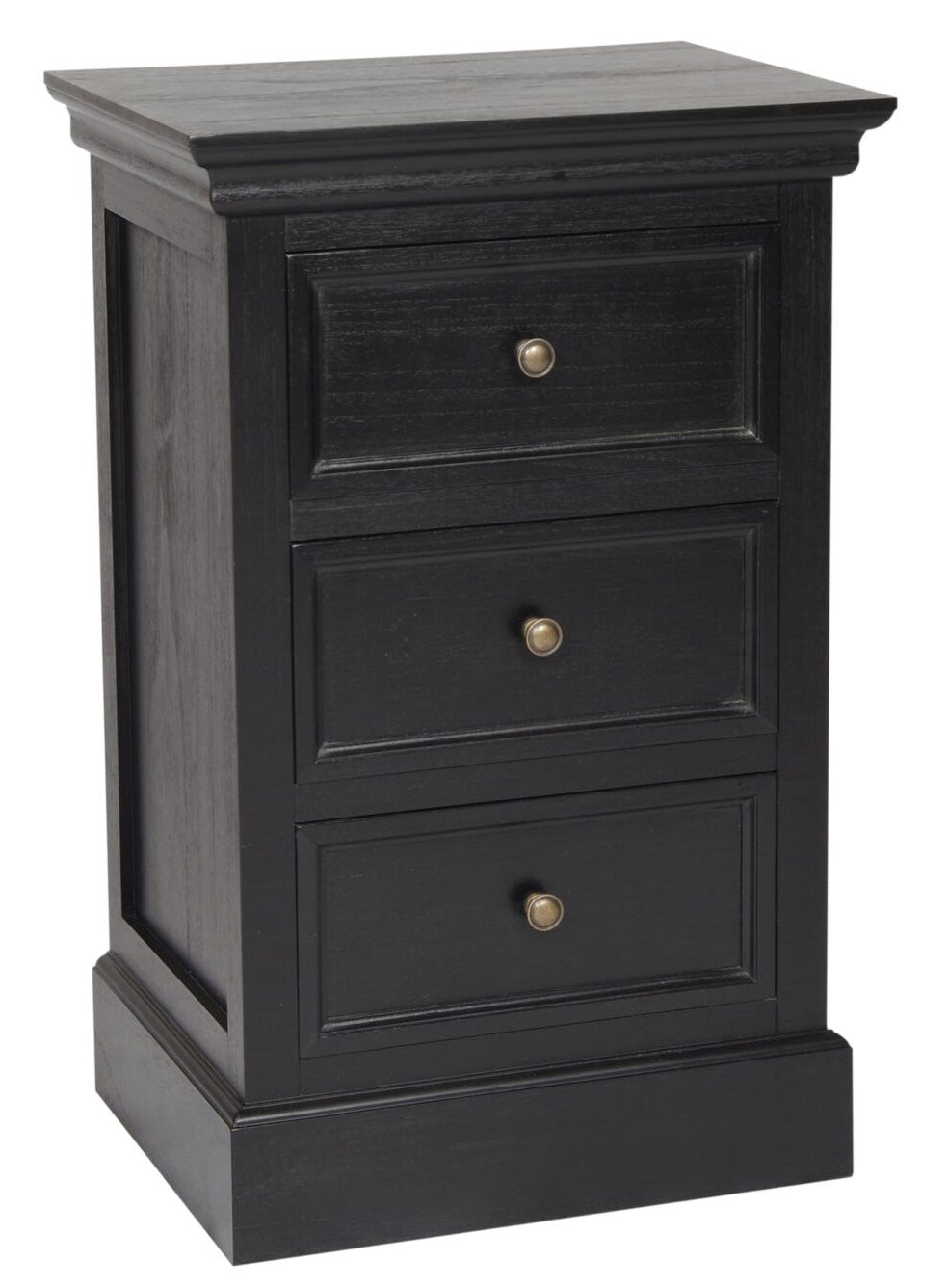 Bristol Sängbord 3-Lådor Svart