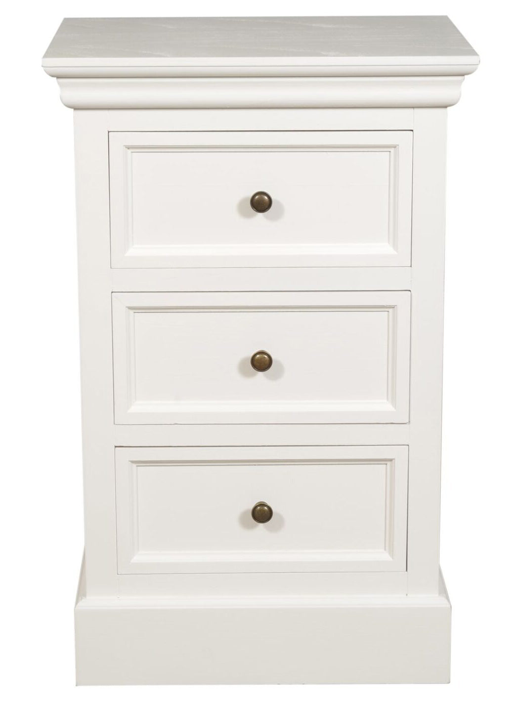 Bristol Sängbord 3-Lådor Vit