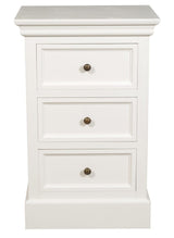Bristol Sängbord 3-Lådor Vit