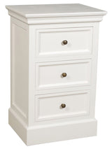 Bristol Sängbord 3-Lådor Vit