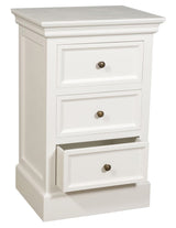 Bristol Sängbord 3-Lådor Vit