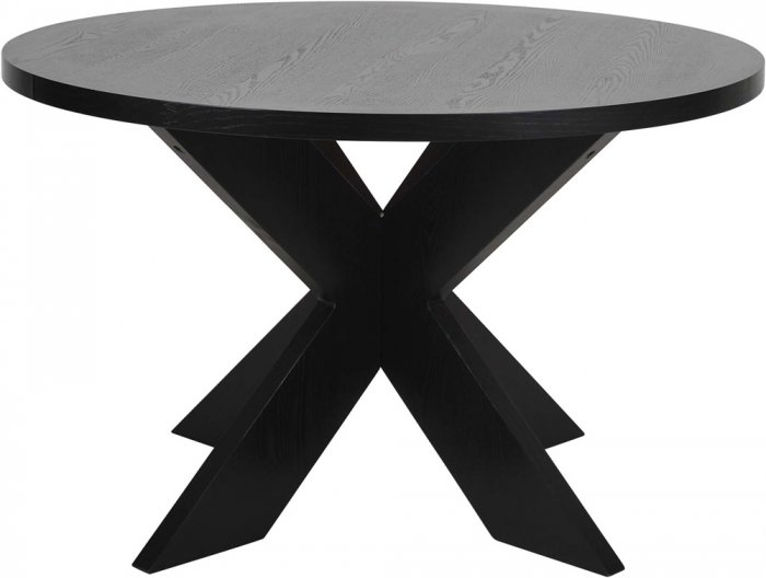 Seven Runt Matbord 120cm Svart