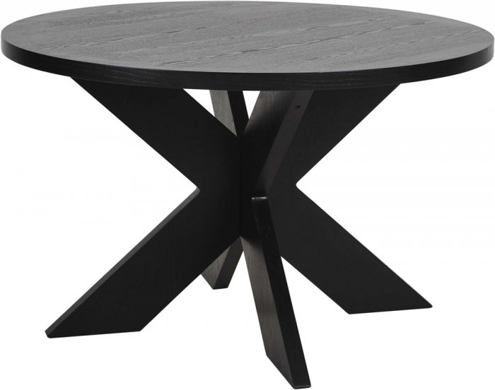 Seven Runt Matbord 120cm Svart