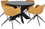Seven Runt Matbord 120cm Svart