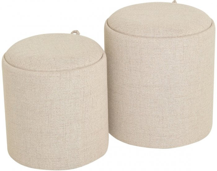 Maiko Sittpuff/Sidobord 2-pack Beige